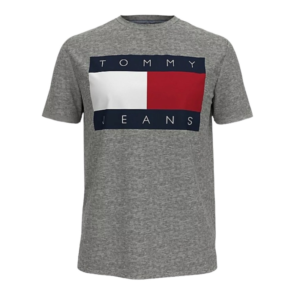 Tommy Hilfiger Tommy Jeans Short Sleeve Crew Neck T Shirt Tee Flag Logo Mens XL